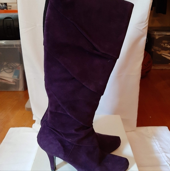 MISS SIXTY, Size 10, Purple Suede Boots - Picture 4 of 4